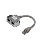 Digitus RJ45/2 x RJ45, 0.19 m network splitter Grijs, Zilver (DN-93904) thumbnail