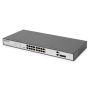 Digitus DN-95342-1 netwerk-switch Unmanaged Fast Ethernet (10/100) 1U Zwart, Zilver (DN-95342-1) thumbnail