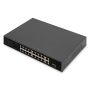 Digitus DN-95355 netwerk-switch Unmanaged Gigabit Ethernet (10/100/1000) Power over Ethernet (PoE) 1U Zwart (DN-95355) thumbnail
