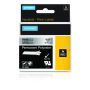 DYMO 18485 labelprinter-tape Zwart op metallic (18485) thumbnail