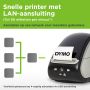 DYMO LabelWriter 550 Turbo Labelprinter | Labelmaker met direct thermisch afdrukken op hoge snelheid | Automatische labelherkenning | Drukt verzendlabels en meer af met USB/LAN-connectiviteit thumbnail