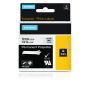 DYMO 622289 labelprinter-tape Zwart op zilver (622289) thumbnail