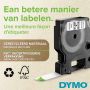 DYMO originele D1 labels | Witte Tekst op Zwart Label | 12 mm x 7 m | zelfklevende etiketten voor de LabelManager labelprinter (S0720610) thumbnail