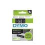 DYMO D1 -Standard Labels - White on Black - 12mm x 7m (S0720610) thumbnail