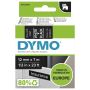 DYMO originele D1 labels | Witte Tekst op Zwart Label | 12 mm x 7 m | zelfklevende etiketten voor de LabelManager labelprinter (S0720610) thumbnail