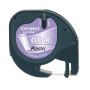 DYMO S0721530 labelprinter-tape Zwart op zilver (S0721530) thumbnail