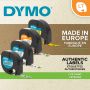 DYMO S0721630 labelprinter-tape Zwart op rood (S0721630) thumbnail