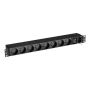 Eaton FlexPDU 8 FR energiedistributie 9 AC-uitgang(en) 1U Zwart (EFLX8F) thumbnail