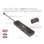 CLUB3D USB3.2 Gen2 Type-C, 6-in-1 Dual Displays Portable Dock with USB Type-C Video 4K60Hz (CSV-1584) thumbnail