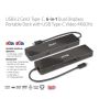 CLUB3D USB3.2 Gen2 Type-C, 6-in-1 Dual Displays Portable Dock with USB Type-C Video 4K60Hz (CSV-1584) thumbnail