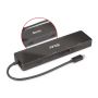 CLUB3D USB3.2 Gen2 Type-C, 6-in-1 Dual Displays Portable Dock with USB Type-C Video 4K60Hz (CSV-1584) thumbnail