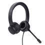 Trust Ayda Headset - 3,5 mm headset voor kantoor en calls – Opklapbare microfoon – Volumeregeling in kabel – Zwart (25087) thumbnail