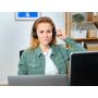 Trust Ayda Headset - 3,5 mm headset voor kantoor en calls – Opklapbare microfoon – Volumeregeling in kabel – Zwart (25087) thumbnail