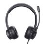 Trust Ayda USB Headset - USB headset voor kantoor en calls – Opklapbare microfoon – Volumeregeling in kabel – Zwart (25088) thumbnail
