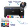 Epson EcoTank ET-2811 A4 multifunctionele Wi-Fi-printer met inkttank, inclusief tot 3 jaar inkt (C11CJ67404) thumbnail