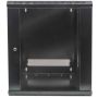 Intellinet 19" netwerkkast wand (standaard), 15U, 600 mm diep, zwart, bouwpakket, max. 60 kg, bruikbare diepte 410 mm, metalen & glazen deur, afneembare zijpanelen, montagemateriaal niet inbegrepen (711951) thumbnail