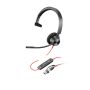 HP Poly Blackwire 3310 Monaural USB-C Headset + USB-C/A adapter (8X215AA) thumbnail