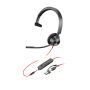 HP Poly Blackwire 3315 Monaural Microsoft Teams Certified USB-C Headset + 3,5 mm plug + USB-C/A adapter (8X218AA) thumbnail