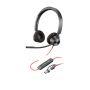 HP Poly Blackwire 3320 Stereo USB-C Headset + USB-C/A adapter (8X219AA) thumbnail