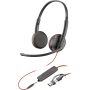 POLY Blackwire 3225 stereo USB-C-headset + 3,5 mm stekker + USB-C/A-adapter (bulk) (8X229A6) thumbnail