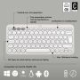 Logitech Pebble Keys 2 K380s toetsenbord RF-draadloos + Bluetooth QWERTY US International Wit (920-011852) thumbnail
