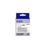 Epson -etikettencassette voorgesneden ovaal LK-8WBWAB, zwart/wit 25 x 38 mm (140 etiketten) (C53S658902) thumbnail