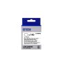 Epson -etikettencassette voorgesneden ovaal LK-8WBWAB, zwart/wit 25 x 38 mm (140 etiketten) (C53S658902) thumbnail