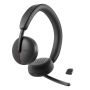 DELL WL3024 Headset Bedraad en draadloos Hoofdband Oproepen/muziek USB Type-C Bluetooth Zwart (WL3024-DWW) thumbnail
