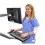 Ergotron LX Wall Mount Keyboard Arm Zilver (45-246-026) thumbnail