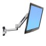 Ergotron LX Sit-Stand Wall Mount LCD Arm 106,7 cm (42") Roestvrijstaal Muur (45-353-026) thumbnail