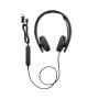 Lenovo 4XD1M39028 hoofdtelefoon/headset Bedraad Hoofdband USB Type-C Zwart (4XD1M39028) thumbnail