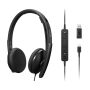 Lenovo 4XD1M39028 hoofdtelefoon/headset Bedraad Hoofdband USB Type-C Zwart (4XD1M39028) thumbnail