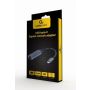 Gembird A-USB3C-LAN-01 interface hub USB 3.2 Gen 1 (3.1 Gen 1) Type-C 1000 Mbit/s Zwart, Grijs (A-USB3C-LAN-01) thumbnail