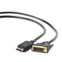 Gembird CC-DPM-DVIM-3M video kabel adapter DisplayPort DVI Zwart (CC-DPM-DVIM-3M) thumbnail