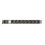 Gembird EG-PDU-014-C14 energiedistributie 8 AC-uitgang(en) 1U Zwart (EG-PDU-014-C14) thumbnail