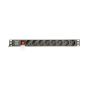 Gembird EG-PDU-014-C14 energiedistributie 8 AC-uitgang(en) 1U Zwart (EG-PDU-014-C14) thumbnail