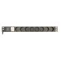 Gembird EG-PDU-014-F energiedistributie 8 AC-uitgang(en) 1U Zwart (EG-PDU-014-F) thumbnail