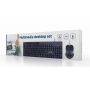 Gembird KBS-UM-04 toetsenbord Inclusief muis USB QWERTY Amerikaans Engels Zwart (KBS-UM-04) thumbnail