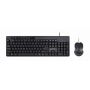 Gembird KBS-UM-04 toetsenbord Inclusief muis USB QWERTY Amerikaans Engels Zwart (KBS-UM-04) thumbnail