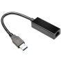 Gembird adaptér - USB 3.0 (M) / RJ45 (F) Gigabit LAN, káblik 15cm, èierny (NIC-U3-02) thumbnail