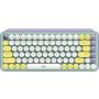 Logitech POP Keys toetsenbord RF-draadloos + Bluetooth QWERTY Portugees Groen, Violet, Wit, Geel (920-010824) thumbnail