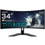 GIGABYTE G34WQC A computer monitor 86,4 cm (34") 3440 x 1440 Pixels UltraWide Quad HD LCD Zwart (G34WQC A) thumbnail