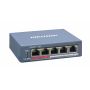 Hikvision Digital Technology DS-3E1105P-EI netwerk-switch Fast Ethernet (10/100) Power over Ethernet (PoE) Blauw (301801788) thumbnail