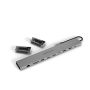 Origin Storage Travel Dock USB C 10in1 with dual HDMI 4k 60HZ Bedraad USB 3.2 Gen 1 (3.1 Gen 1) Type-A + Type-C Grijs (OSDOCK-TD9-1) thumbnail