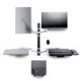 StarTech.com Wandmonteerbare Zit-Sta Werkplek, VESA-Beugel Voor 32" Scherm (10kg), Volledig Scharnierende Monitorarm & Toetsenbordhouder (2PASTSC-WALL-MOUNT) thumbnail