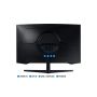 Samsung Odyssey S32CG552EU computer monitor 81,3 cm (32") 2560 x 1440 Pixels Quad HD LED Zwart (LS32CG552EUXEN) thumbnail