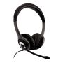 V7 HU521-2EP hoofdtelefoon/headset Bedraad Hoofdband Kantoor/callcenter Zwart, Zilver (PM45A10000030300) thumbnail
