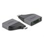 DeLOCK 64117 geheugenkaartlezer USB 3.2 Gen 1 (3.1 Gen 1) Type-C Grijs (64117) thumbnail