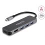 DeLOCK 64171 laptop dock & poortreplicator USB 3.2 Gen 1 (3.1 Gen 1) Type-C Grijs (64171) thumbnail