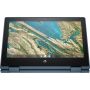 HP Chromebook x360 11 G3 EE N4020 29,5 cm (11.6") Touchscreen HD Intel® Celeron® N 4 GB LPDDR4-SDRAM 32 GB eMMC Wi-Fi 5 (802.11ac) ChromeOS Blauw (10X26EA#ABH) thumbnail